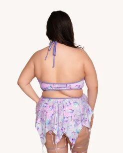 Rolita Couture X IHR Cosmic Chrome Pixie Baby Doll Dress -iHeartRaves Shop 04.24.25Kaylee Milan DCRaver0013