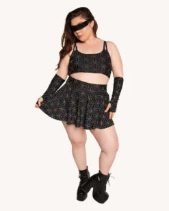 Glowkeeper Rainbow Reflective Skirt -iHeartRaves Shop 04.24.25Kaylee Milan DCRaver1296 1