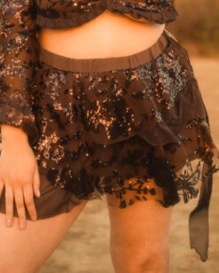 Bohemian Princess Sequin Ruffle Mini Skirt -iHeartRaves Shop 1.5.24Beyond Chella1420