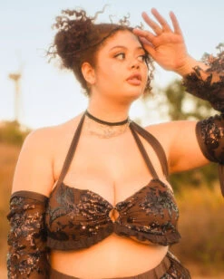 Bohemian Princess Sequin Ruffle O-Ring Top With Sleeves 16 Bohemian Princess Sequin Ruffle O-Ring Top With Sleeves -iHeartRaves Shop 1.5.24Beyond Chella1420copy