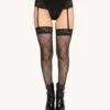 Midnight Kiss Suspender Tights -iHeartRaves Shop 3.20.25Kaylee Erin Danny00281