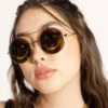 303 Vibes Smiley Sunglasses -iHeartRaves Shop 303 Vibes Smiley Sunglass Front2