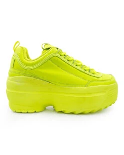 Dynamic Realness Platform Sneakers -iHeartRaves Shop 557123124 ihr15310 5 neon realness platform sneakers neon yellow