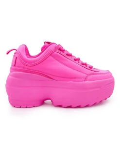 Dynamic Realness Platform Sneakers -iHeartRaves Shop 557123129 ihr15310 7 neon realness platform sneakers neon pink