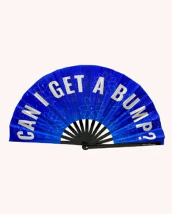 Can I Get A Bump UV Reactive Hand Fan