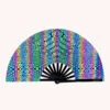 Viper Vision Rainbow Reflective Hand Fan -iHeartRaves Shop 743468515 viper vision rainbow reflective hand fan
