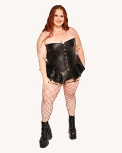 Hot Girls Club Faux Leather Corset -iHeartRaves Shop 8.12.25Sarah Hayley Gabriel2420