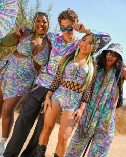 Dino Daze UV Reactive Hand Fan -iHeartRaves Shop 8.5 Lost Lands0079