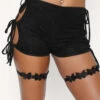 Make Up Or Break Up Lace Shorts 2 Make Up Or Break Up Lace Shorts -iHeartRaves Shop All My Loving Lace Shorts Front