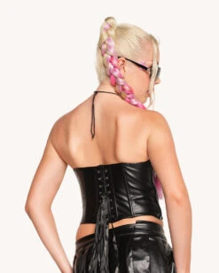 Always Serving Tube Top Corset -iHeartRaves Shop Always Serving Tube Top Corset Black Back