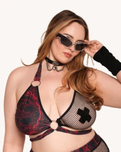 Infinite Matrix O-Ring Bra Top -iHeartRaves Shop Auto Cruising Top C1 Front