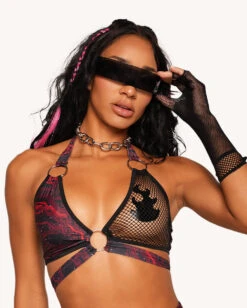 Infinite Matrix O-Ring Bra Top