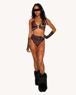 Infinite Matrix O-Ring Bra Top -iHeartRaves Shop Auto Cruising Top Full 1