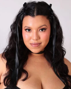 Baby Doll Ribbon Bow Hair Clips -iHeartRaves Shop Baby Doll Ribbon Hair Clip Black Side