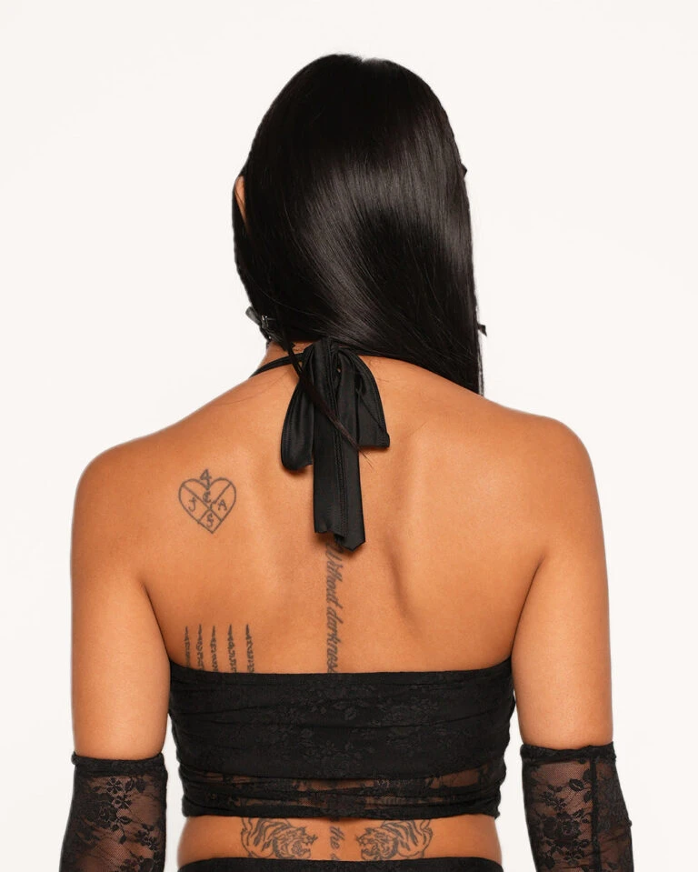 iHeartRaves Shop -iHeartRaves Shop Backstage at the Yuma Lace Sleeve Top Back 768x959 1