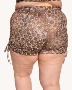 Beneath The Trees Ruched Booty Shorts 12 Beneath The Trees Ruched Booty Shorts -iHeartRaves Shop Beneath the Trees Booty Shorts C1 Back