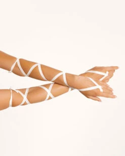 Bombshell Babe Arm Wraps -iHeartRaves Shop Bombshell Babe Arm Wraps White Front