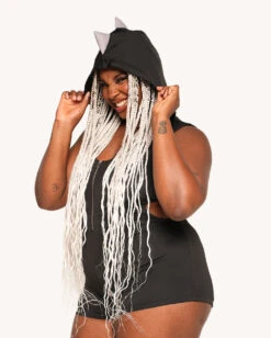 Born To Be Wild Dino Romper Costume -iHeartRaves Shop Born to Be Wild Dino Romper C1 Side