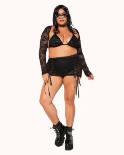 Catch Me In The VIP Skirt -iHeartRaves Shop Catch Me In the VIP Skirt Front C1 Full