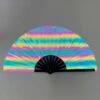 Catch The Light Rainbow Reflective Hand Fan -iHeartRaves Shop Catch the Light Rainbow Reflective Hand Fan Reflective