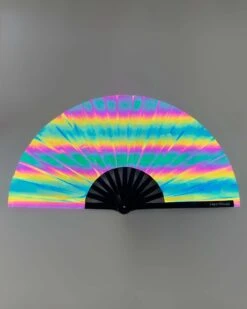 Catch The Light Rainbow Reflective Hand Fan