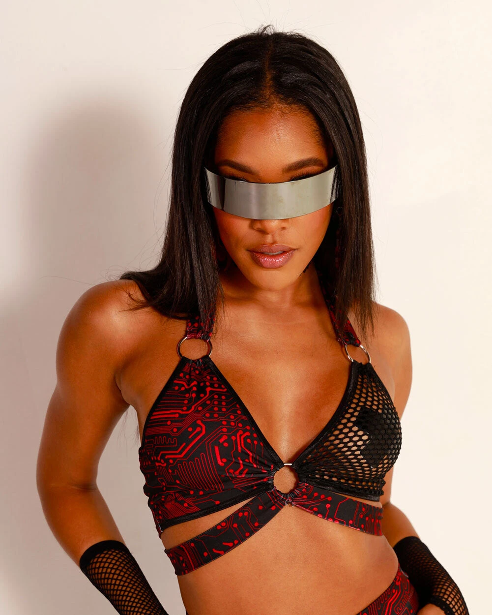 Neva Nude Black Cross Pasties 5 Neva Nude Black Cross Pasties - Image 3