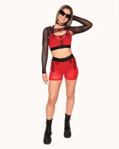 ClarissaTalks X IHR Enter The Portal Shorts -iHeartRaves Shop ClarissaxiHREnterthePortalUltraCropTop Full 5cc1fc1b df2f 4fa8 affa 1aaa1dc5b4d9