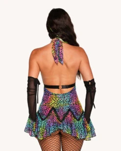 Cosmic Jungle Dress With Sleeves -iHeartRaves Shop Cosmic Jungle Dress with Sleeves Back