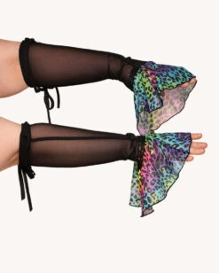 Cosmic Jungle Dress With Sleeves -iHeartRaves Shop Cosmic Jungle Dress with Sleeves C1 Detail