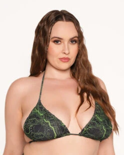 Cyber Matrix Bikini Top -iHeartRaves Shop Cyber Matrix Bikini Top C1 Front