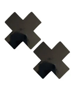 Neva Nude Black Cross Pasties