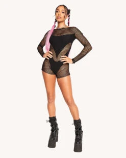 Bassline Vixen Romper -iHeartRaves Shop DSC04379