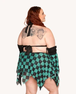 Demon's Mercy Mesh Dress With Sleeves -iHeartRaves Shop Demon s Mercy Dress with Sleeves C1 Back