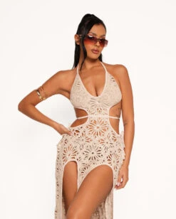 Desert Dance Crochet Dress -iHeartRaves Shop Desert Dance Crochet Dress Front