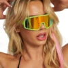 Disco Mode Sunglasses -iHeartRaves Shop Disco Mode Sunglasses Green Front 5dddd2df 9f2b 45a8 bd00 7d8c29a84922