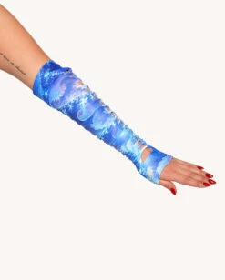 Distorted Dream Bodysuit With Sleeves -iHeartRaves Shop Distorted Dream Bodysuit with Sleeves Detail