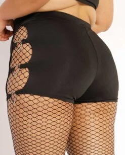 Drop The Beat Recycled Fabric Cutout Bottoms -iHeartRaves Shop Drop the Beat Recycled Fabric Cutout Bottoms C1 Back