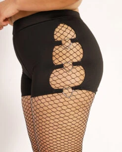 Drop The Beat Recycled Fabric Cutout Bottoms -iHeartRaves Shop Drop the Beat Recycled Fabric Cutout Bottoms C1 Side