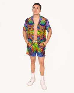 Viper Vision Camp Shorts -iHeartRaves Shop ElectricTrippCampShorts Full