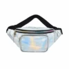 Enchanting Glow Holo Fanny Pack -iHeartRaves Shop Enchanting Glow Holo Fanny Pack Silver Front