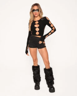 Endless Nights Long Sleeve Crop Top -iHeartRaves Shop Endless Nights Longsleeve Crop Top Full