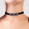F*ck Rhinestone Choker -iHeartRaves Shop Fck Rhinestone Choker Black Silver Front 7cfec536 4ed6 4534 9496 7b7cdea47b1f