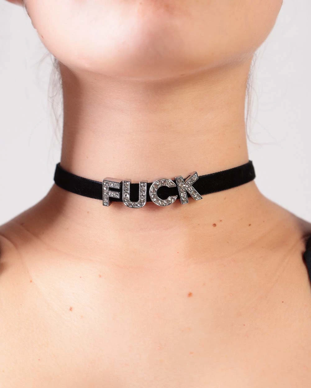 F*ck Rhinestone Choker 3 F*ck Rhinestone Choker