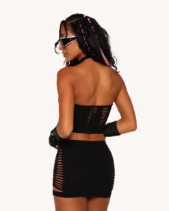 iHeartRaves Shop -iHeartRaves Shop Feral Gf Skirt Set Back