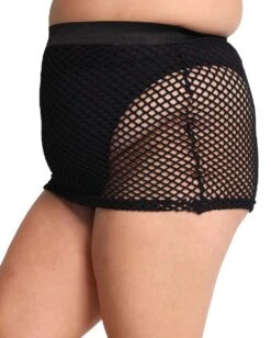 Fishnet Mini Skirt -iHeartRaves Shop Fishnet Mini Skirt C1 Blk Sd
