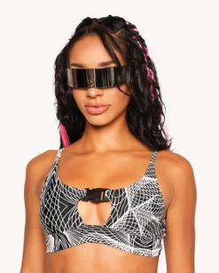 Flashbang Matrix Reflective Speed Clasp Top -iHeartRaves Shop Flashbang Matrix Reflective Speed Clasp Top Front
