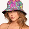 Flower Bomb Bucket Hat -iHeartRaves Shop Flower Bomb Bucket Hat Front