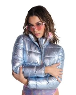 Fractal Fantasies Metallic Cropped Puffer Jacket -iHeartRaves Shop Fractal Fantasies Metallic Cropped Puffer Jacket BbyBlu Front 4b7d8732 f083 416d a673 f63f4a5afa32
