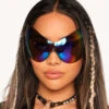 Galactic Baddie Glasses -iHeartRaves Shop Galactic Baddie Glasses Front