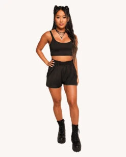 Getting Hyped Relaxed Shorts -iHeartRaves Shop Getting Hyped Relaxed Shorts Full